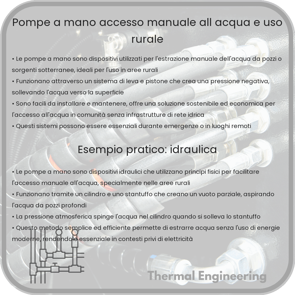 Pompe a Mano | Accesso Manuale all'Acqua e Uso Rurale