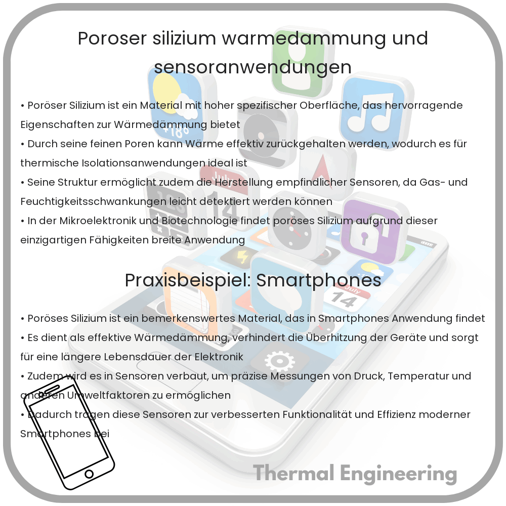 Poröser Silizium: Wärmedämmung und Sensoranwendungen