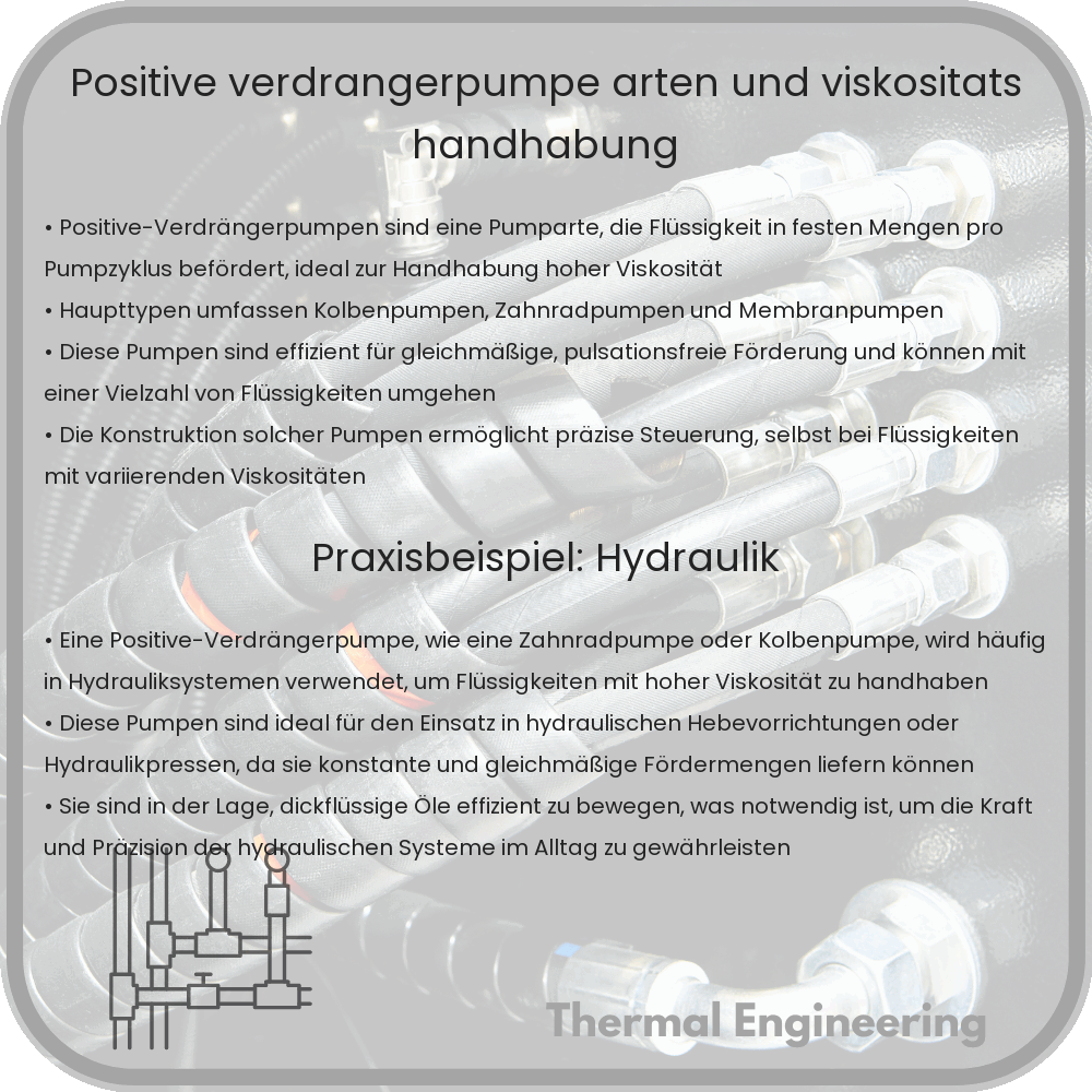 Positive-Verdrängerpumpe | Arten und Viskositäts-Handhabung