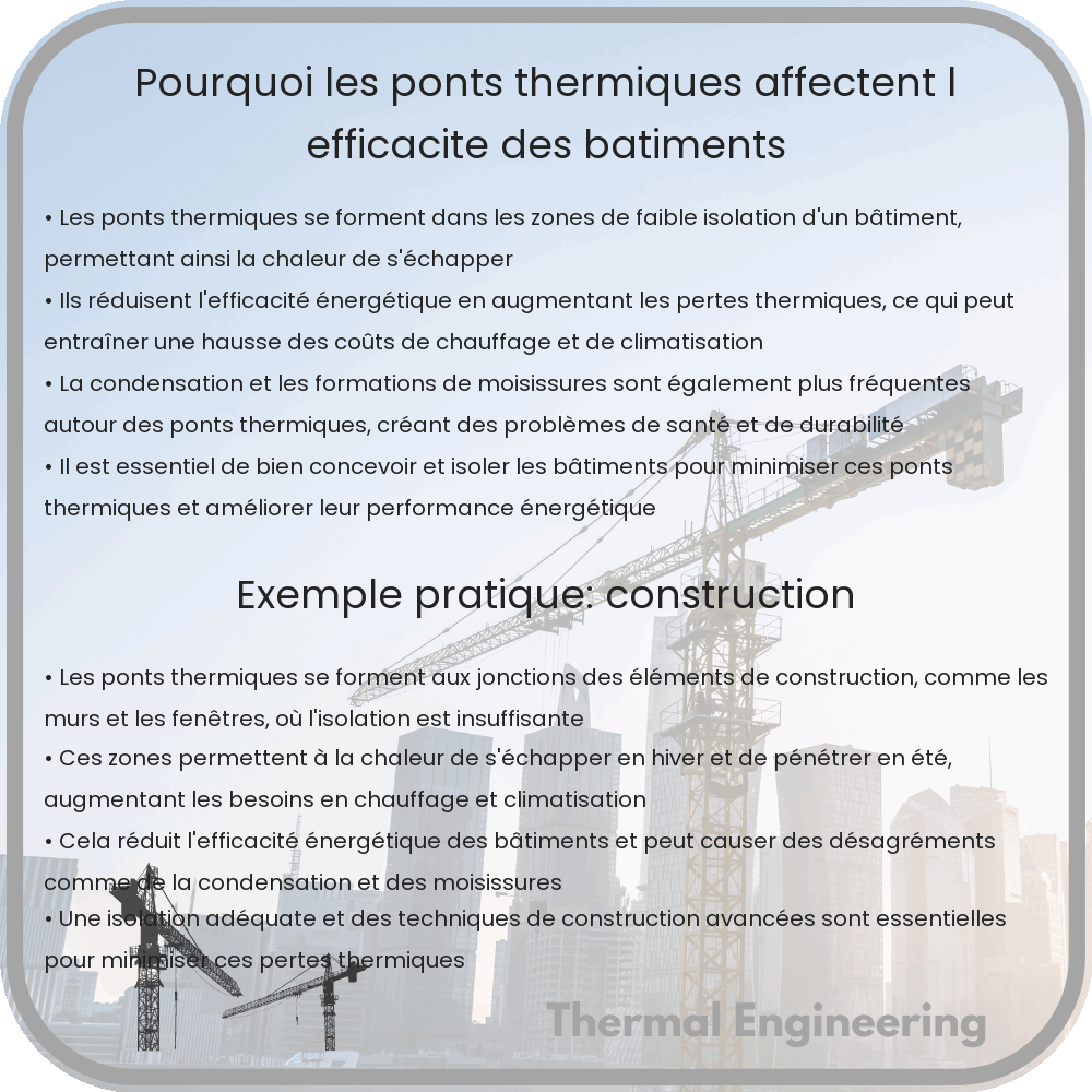 Pourquoi les ponts thermiques affectent l'efficacité des bâtiments