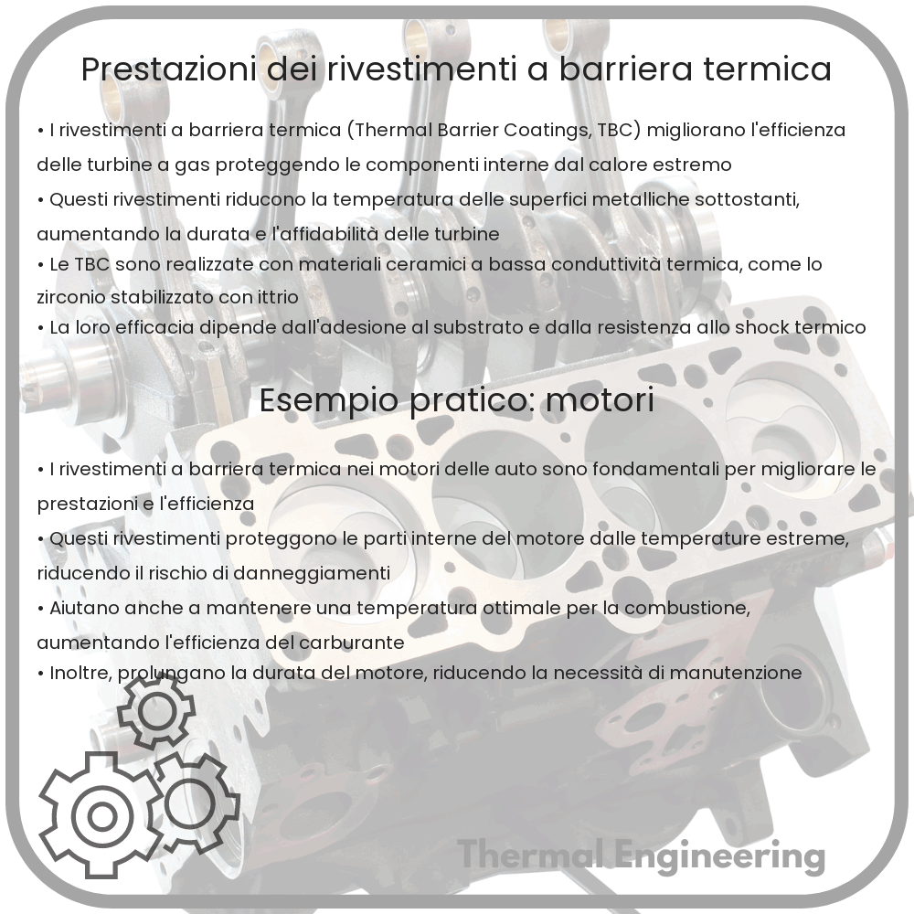 Prestazioni dei rivestimenti a barriera termica