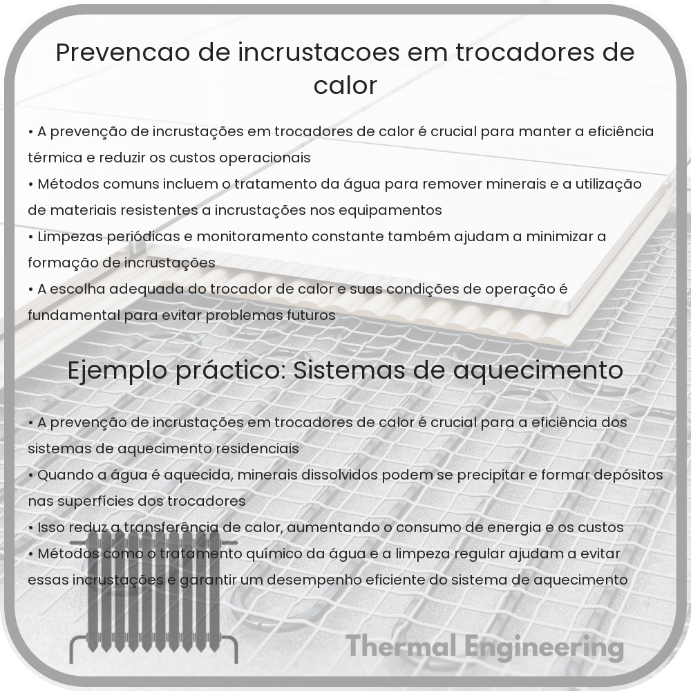 Prevenção de Incrustações em Trocadores de Calor