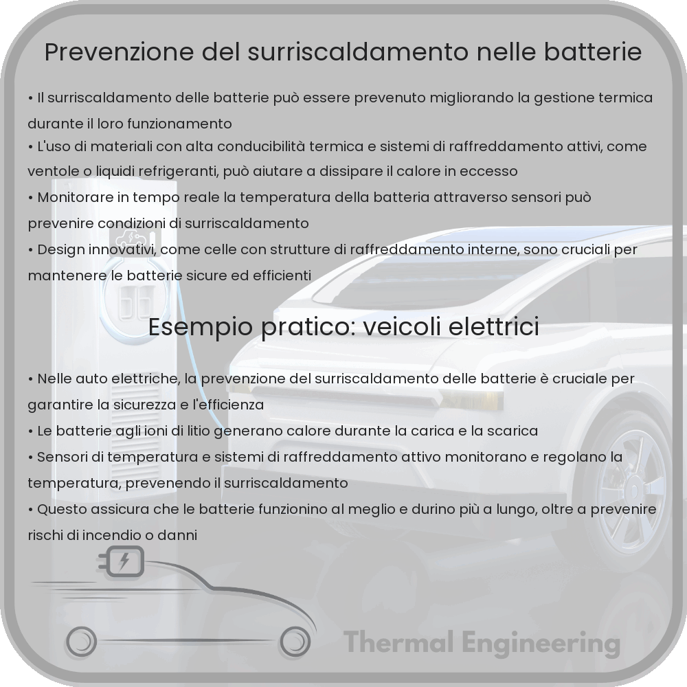 Prevenzione del surriscaldamento nelle batterie