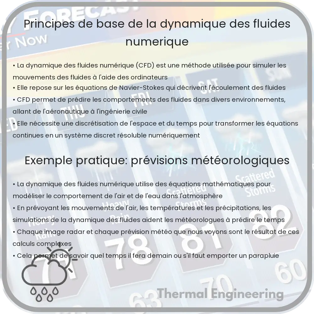 Principes de base de la dynamique des fluides numérique