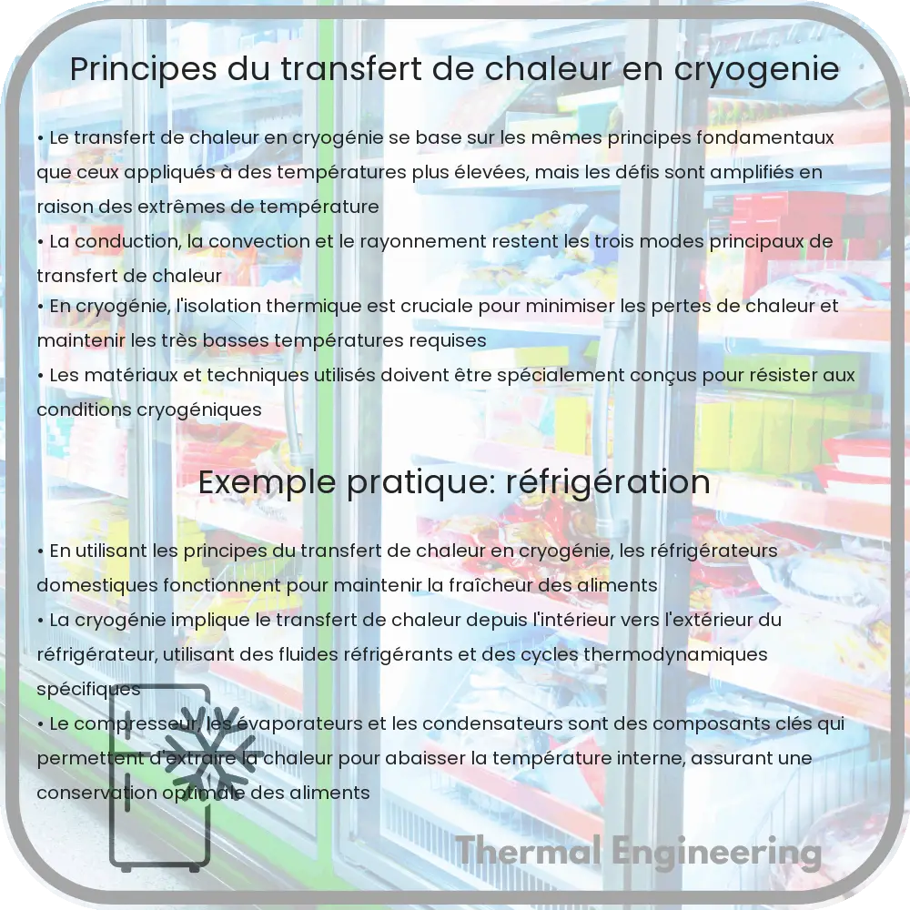 Principes du Transfert de Chaleur en Cryogénie