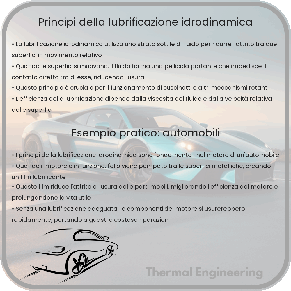 Principi della Lubrificazione Idrodinamica