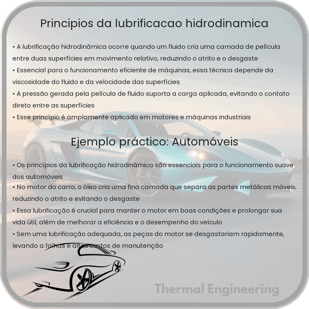 Princípios da Lubrificação Hidrodinâmica