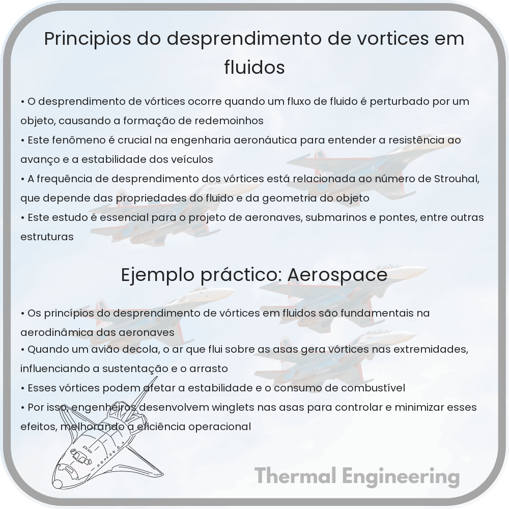 Princípios do Desprendimento de Vórtices em Fluidos
