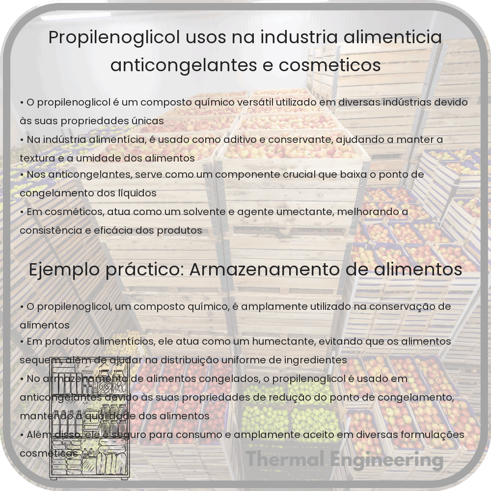 Propilenoglicol | Usos na Indústria Alimentícia, Anticongelantes e Cosméticos