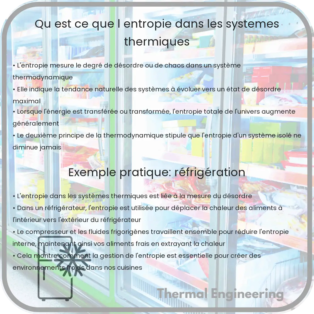 Qu'est-ce que l'entropie dans les systèmes thermiques ?