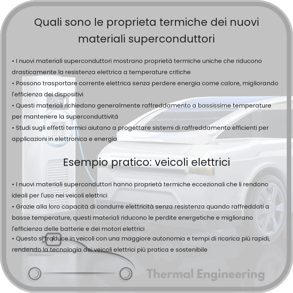Quali sono le proprietà termiche dei nuovi materiali superconduttori