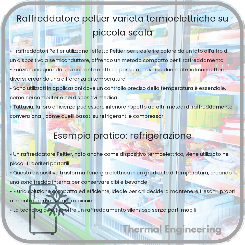 Raffreddatore Peltier | Varietà Termoelettriche su Piccola Scala
