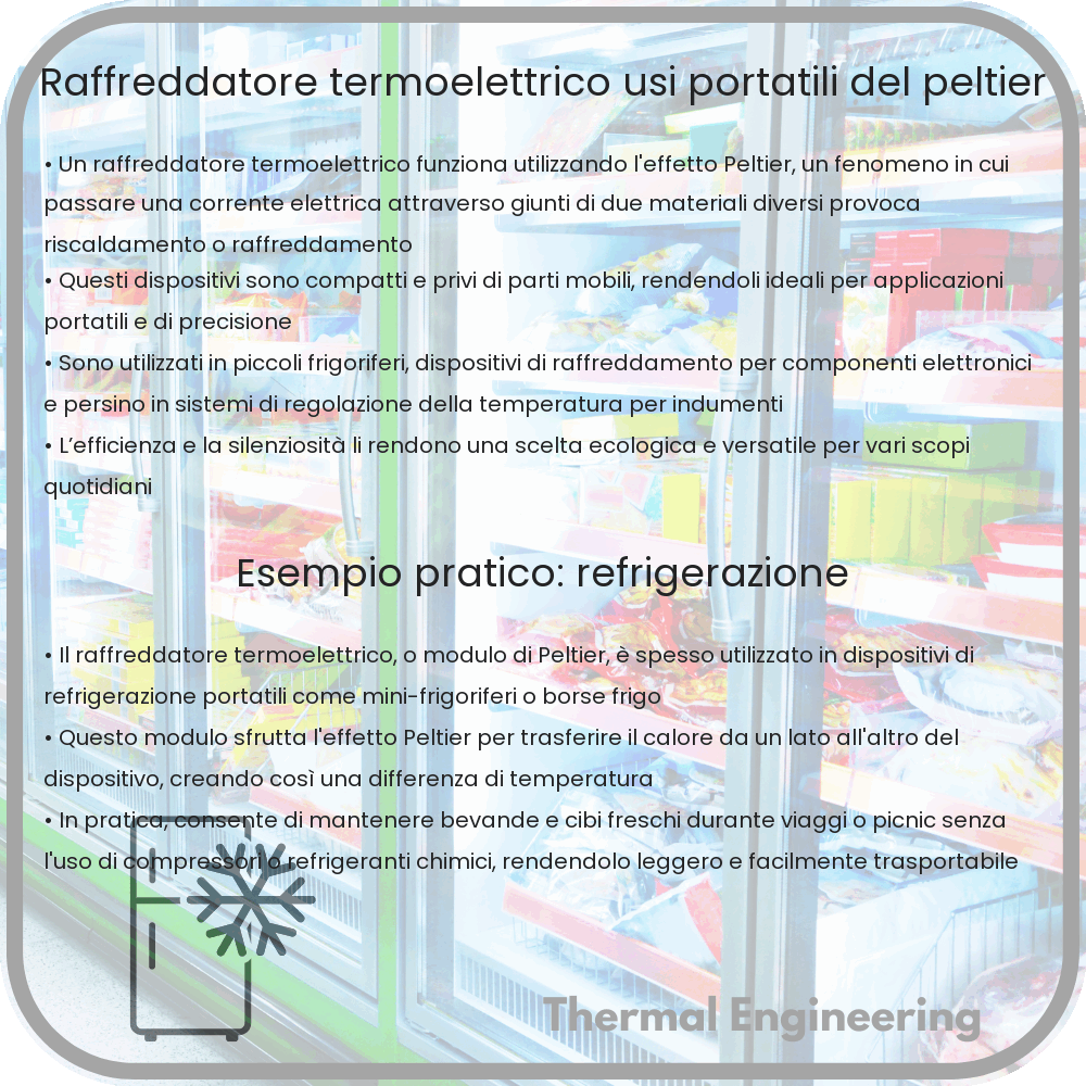 Raffreddatore Termoelettrico | Usi Portatili del Peltier