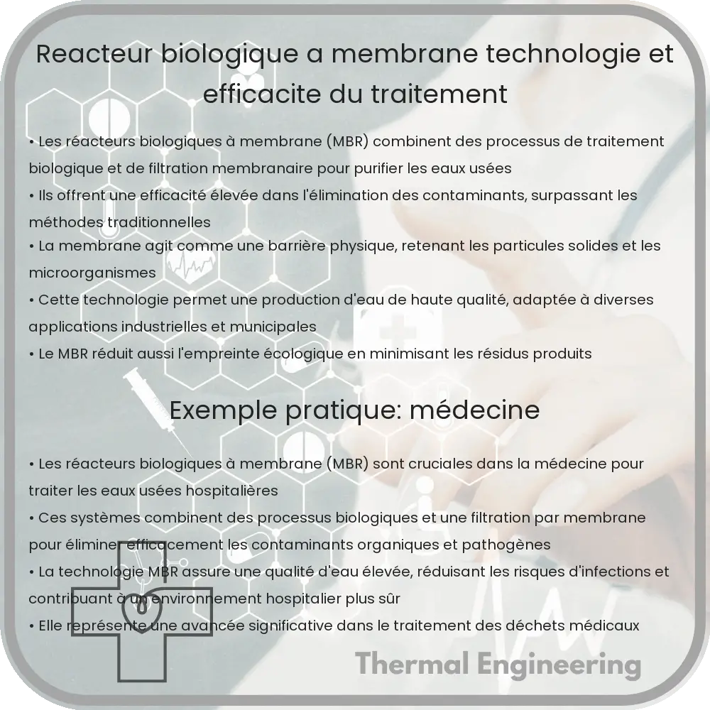 Réacteur Biologique à Membrane : Technologie et Efficacité du Traitement