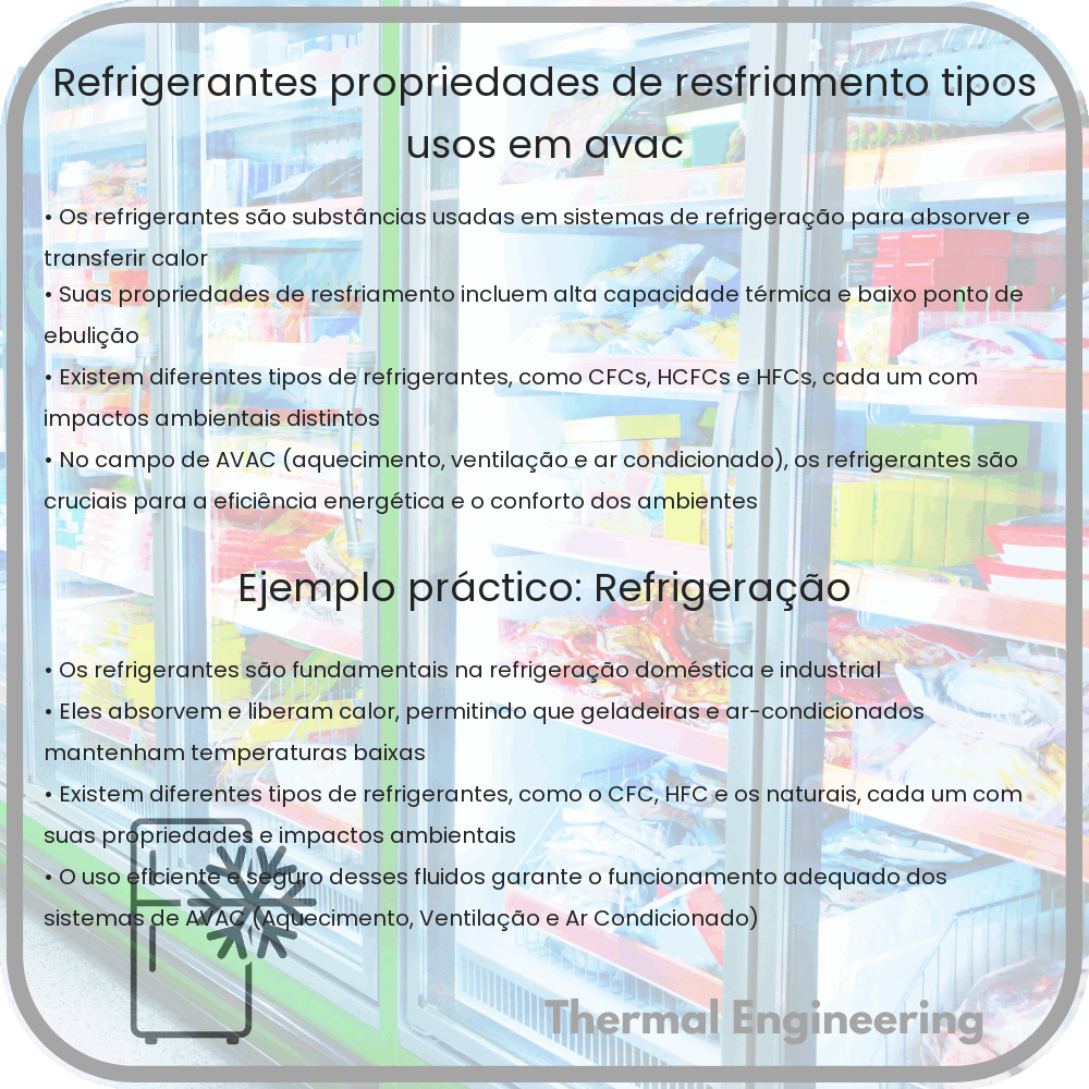 Refrigerantes | Propriedades de Resfriamento, Tipos, Usos em AVAC