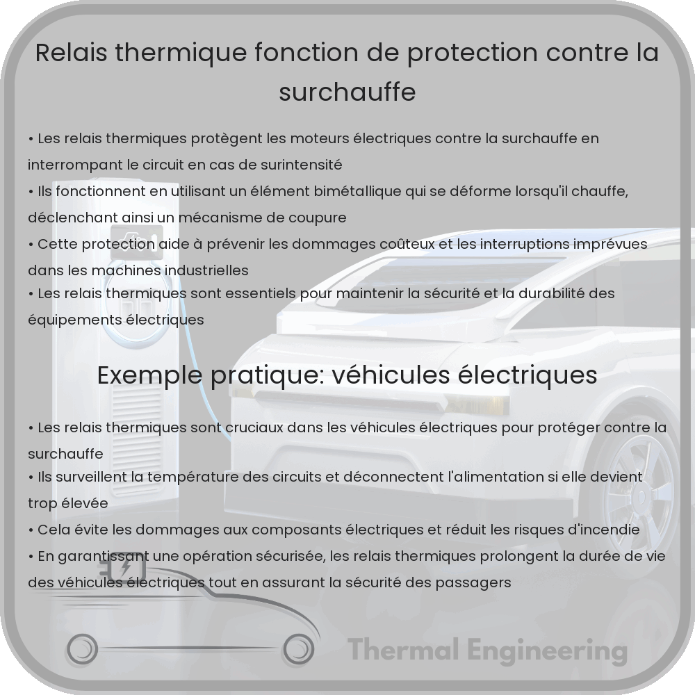 Relais Thermique | Fonction de Protection Contre la Surchauffe