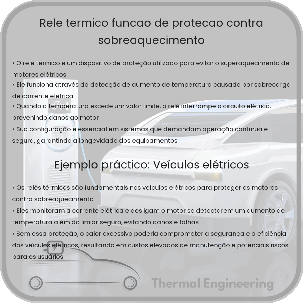 Relé Térmico | Função de Proteção Contra Sobreaquecimento