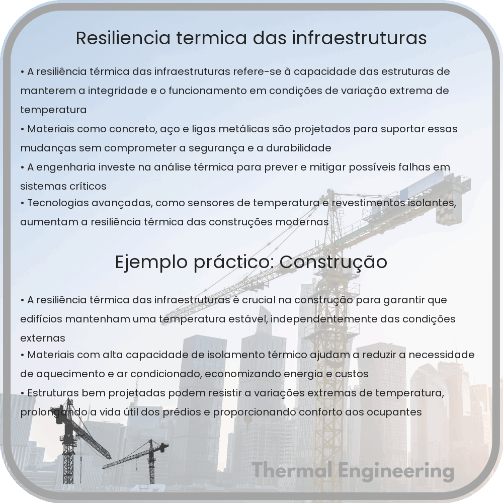 Resiliência Térmica das Infraestruturas