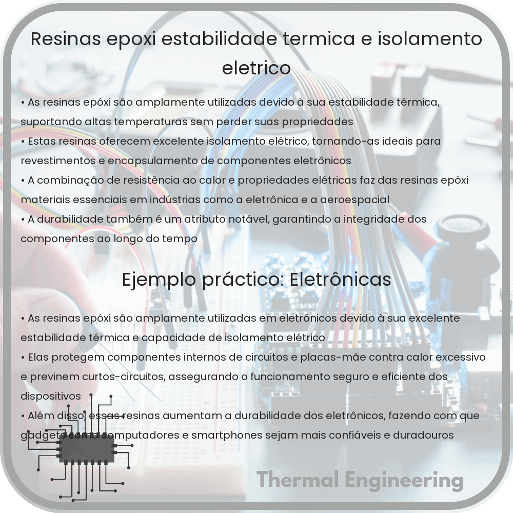 Resinas Epóxi | Estabilidade Térmica e Isolamento Elétrico