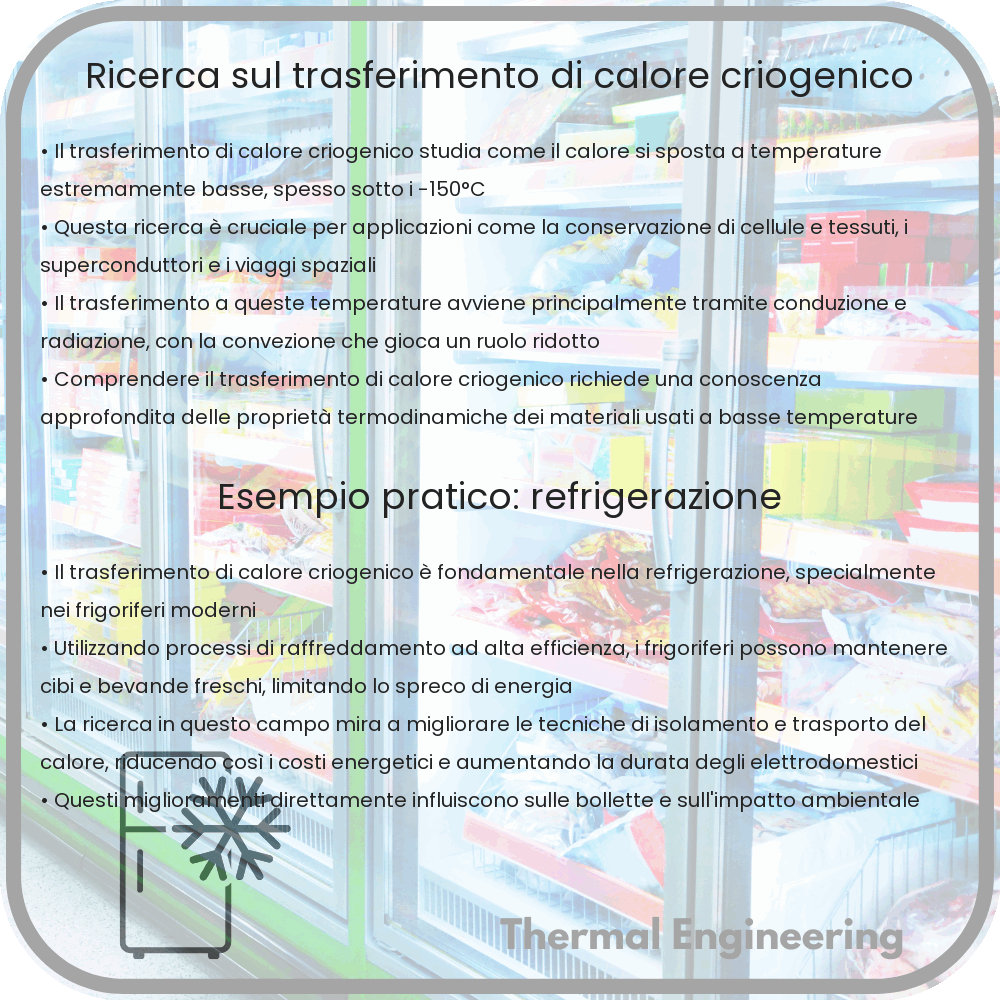 Ricerca sul trasferimento di calore criogenico