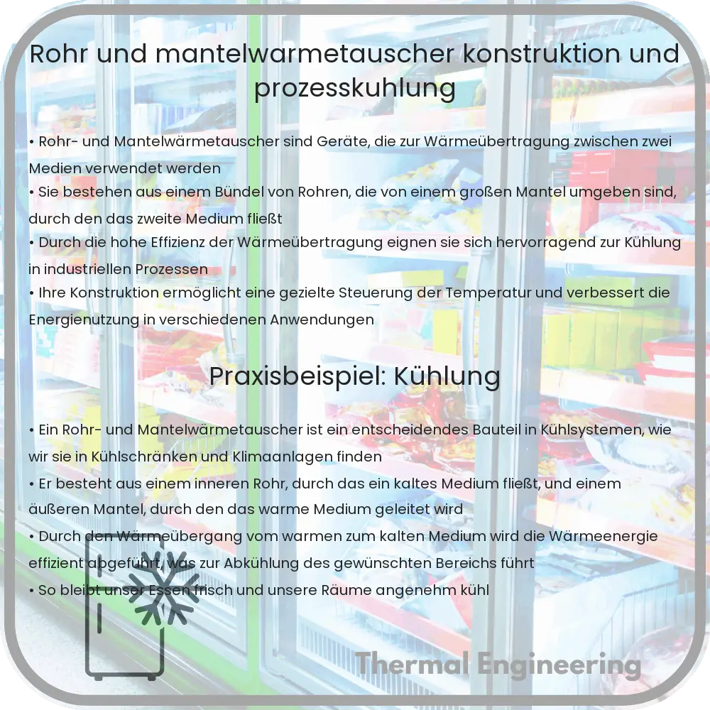 Rohr- und Mantelwärmetauscher: Konstruktion und Prozesskühlung