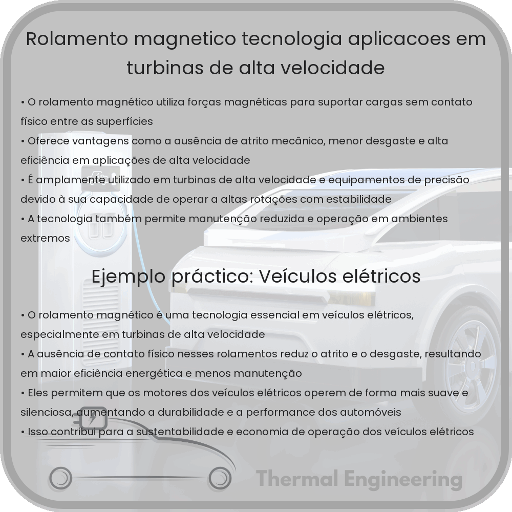 Rolamento Magnético | Tecnologia, Aplicações em Turbinas de Alta Velocidade
