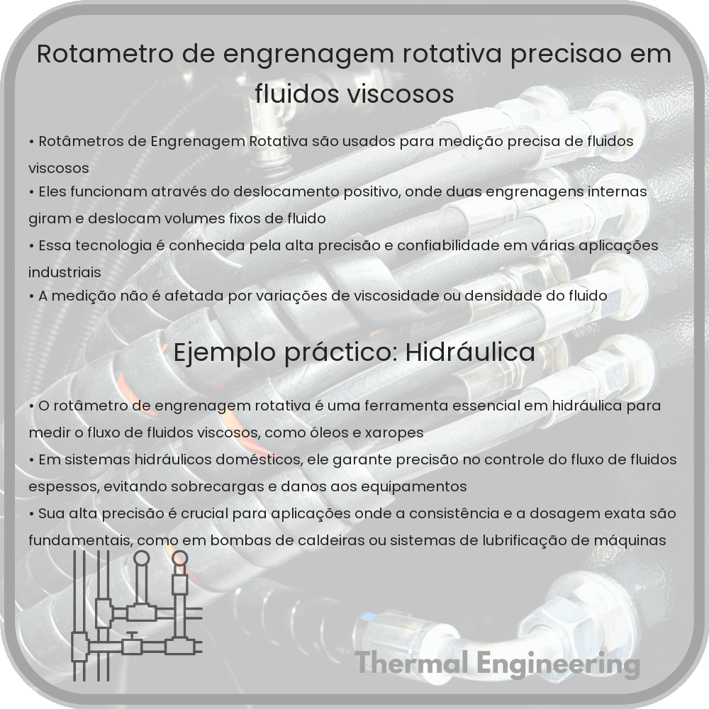 Rotâmetro de Engrenagem Rotativa | Precisão em Fluidos Viscosos