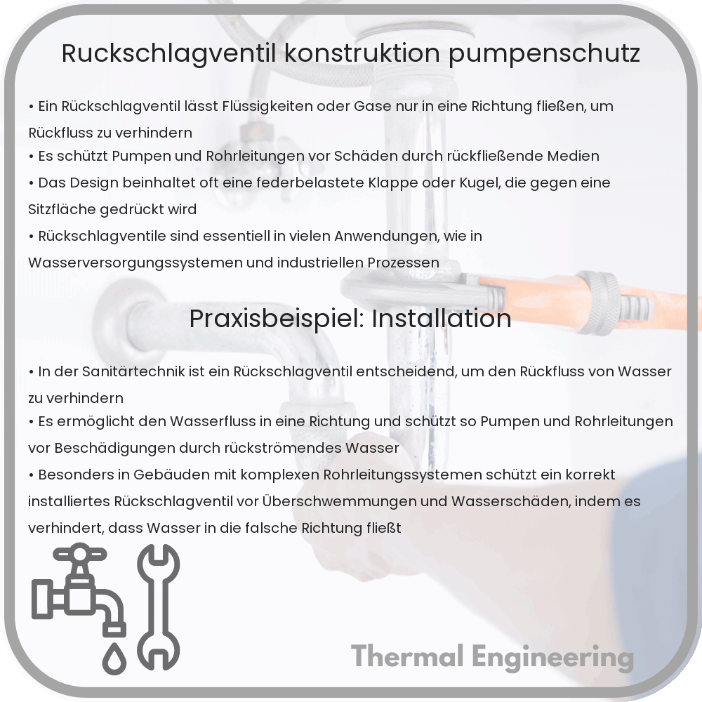 Rückschlagventil | Konstruktion & Pumpenschutz