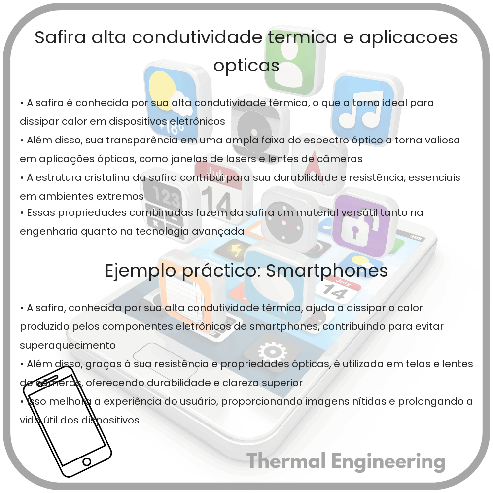 Safira | Alta Condutividade Térmica e Aplicações Ópticas