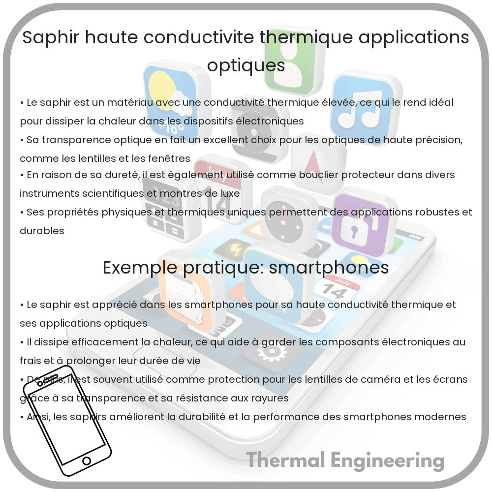 Saphir | Haute Conductivité Thermique, Applications Optiques