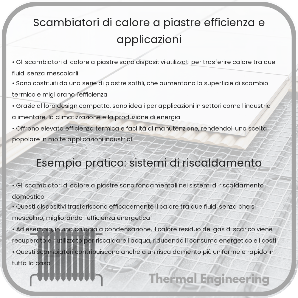Scambiatori di Calore a Piastre | Efficienza e Applicazioni