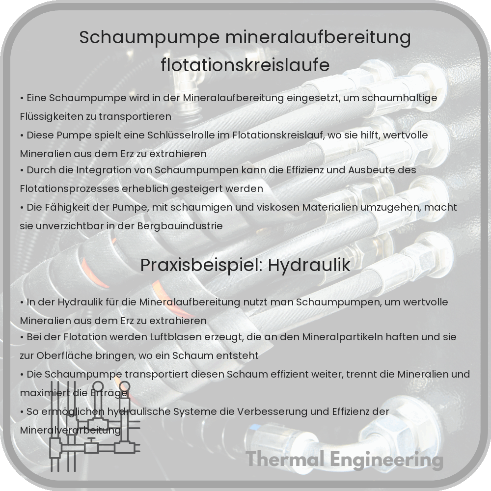 Schaumpumpe | Mineralaufbereitung & Flotationskreisläufe