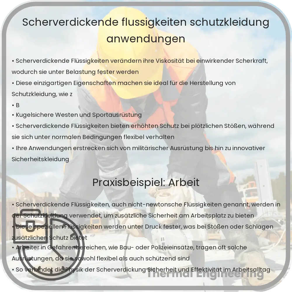 Scherverdickende Flüssigkeiten | Schutzkleidung & Anwendungen