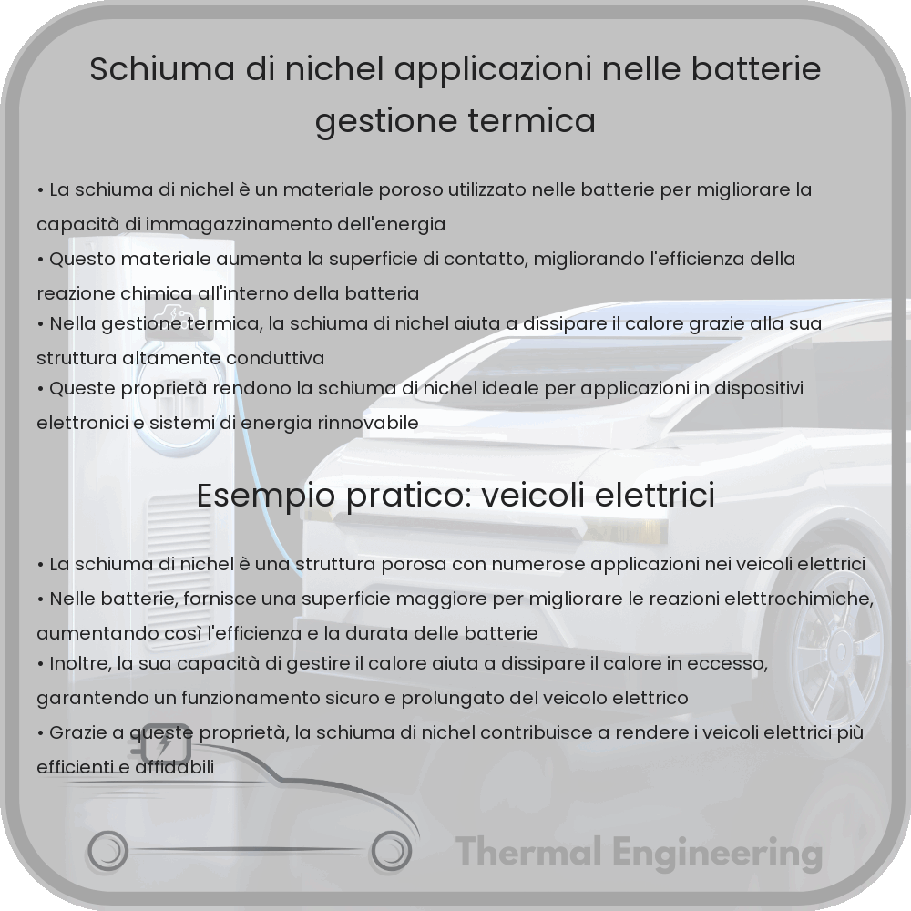 Schiuma di Nichel | Applicazioni nelle Batterie, Gestione Termica