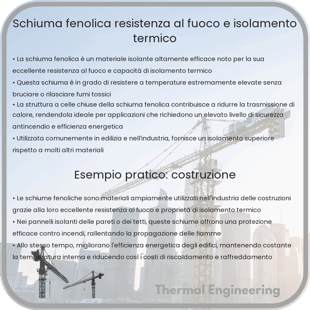 Schiuma Fenolica | Resistenza al Fuoco e Isolamento Termico