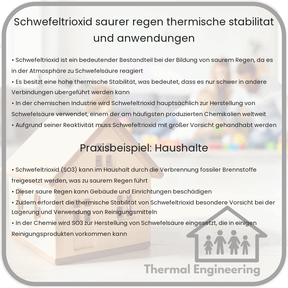 Schwefeltrioxid: Saurer Regen, Thermische Stabilität und Anwendungen