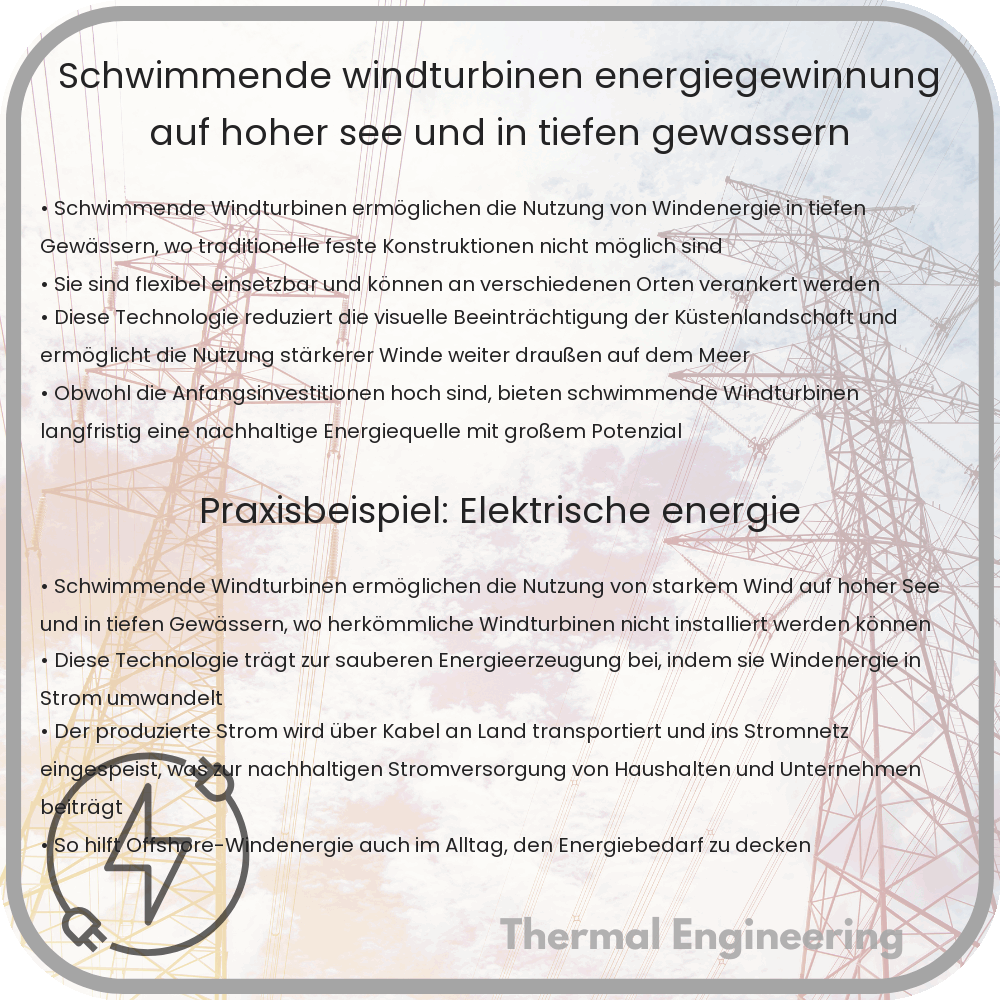 Schwimmende Windturbinen: Energiegewinnung auf hoher See und in tiefen Gewässern