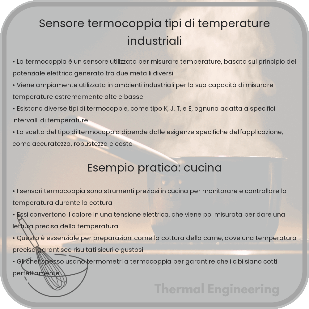 Sensore Termocoppia | Tipi di Temperature Industriali
