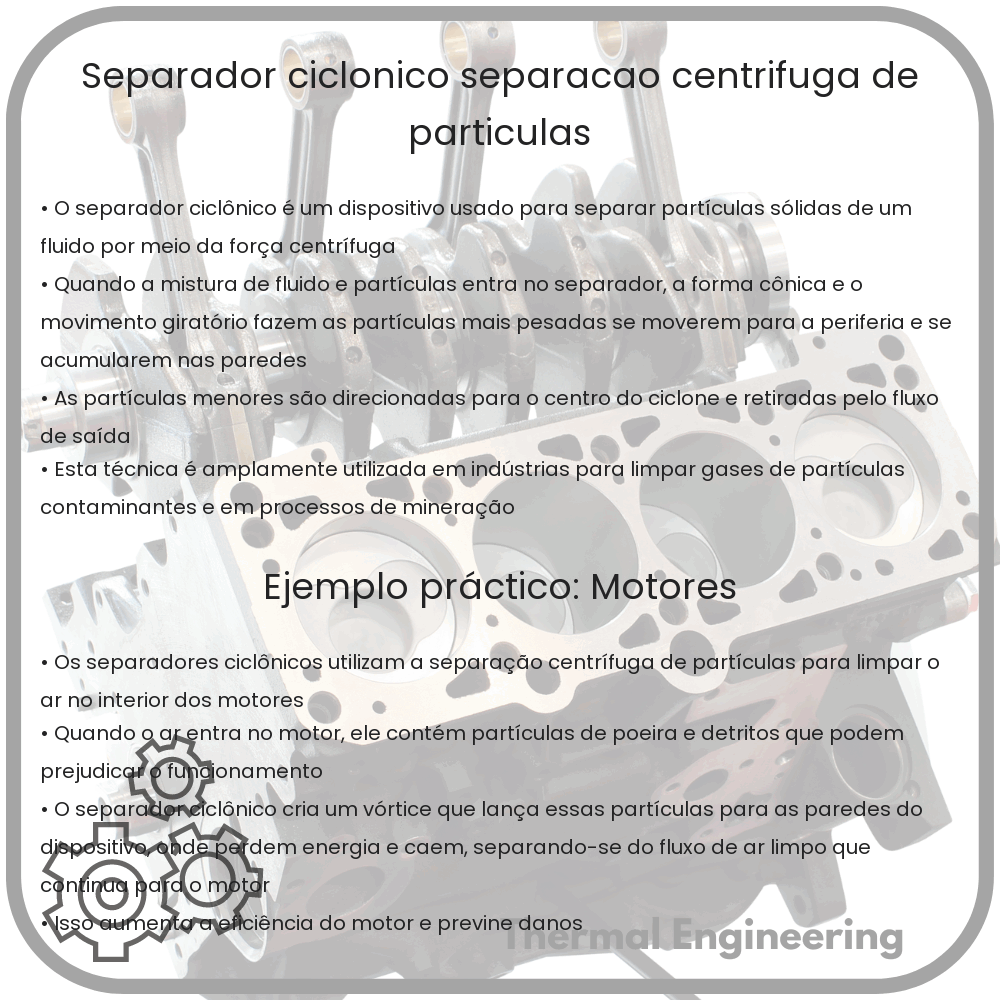 Separador Ciclônico | Separação Centrífuga de Partículas
