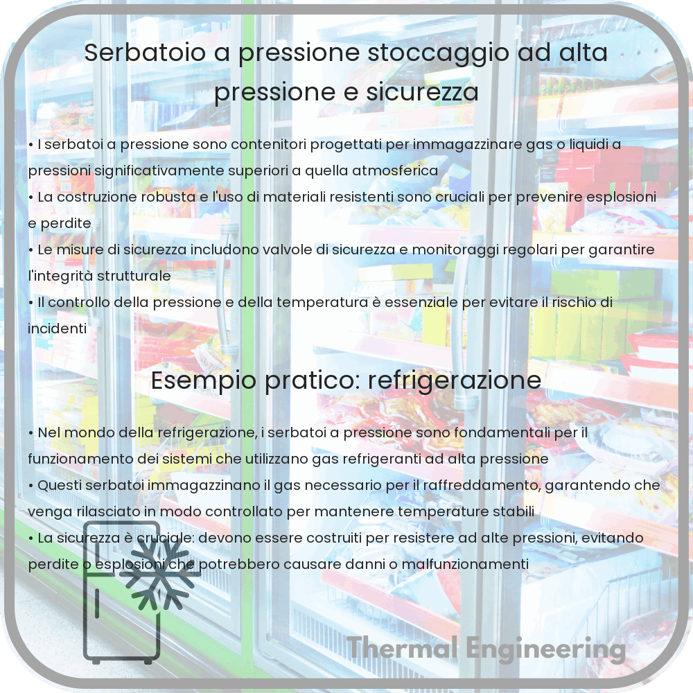 Serbatoio a Pressione | Stoccaggio ad Alta Pressione e Sicurezza