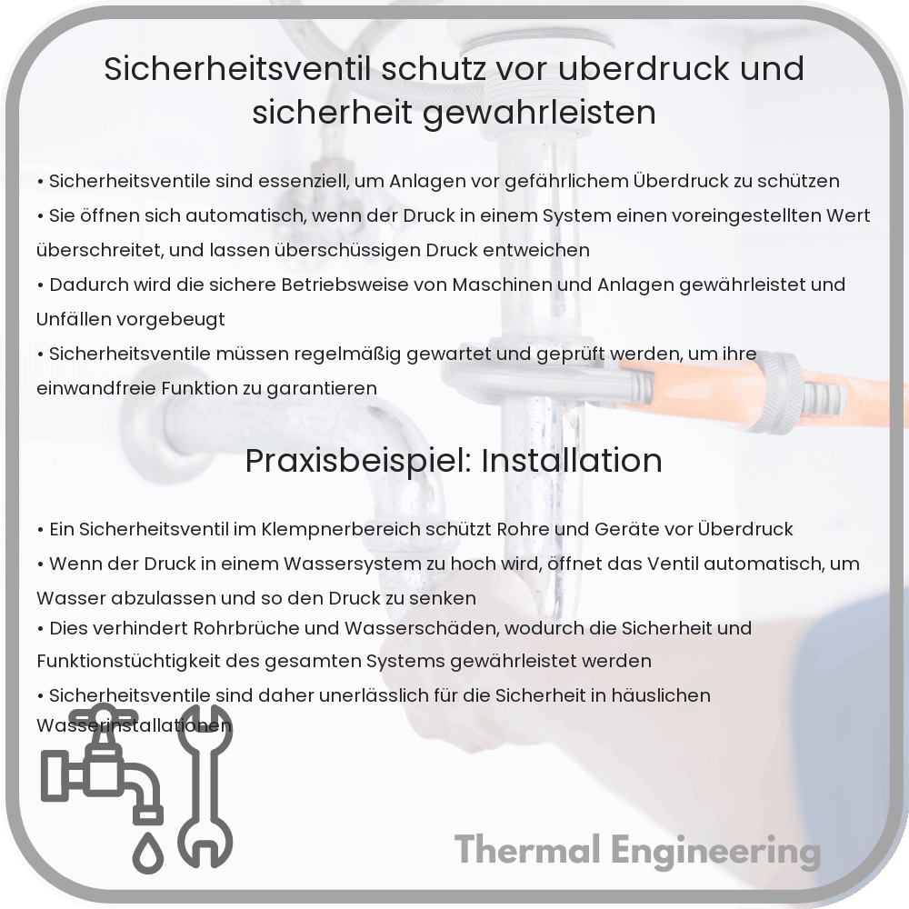 Sicherheitsventil: Schutz vor Überdruck und Sicherheit gewährleisten