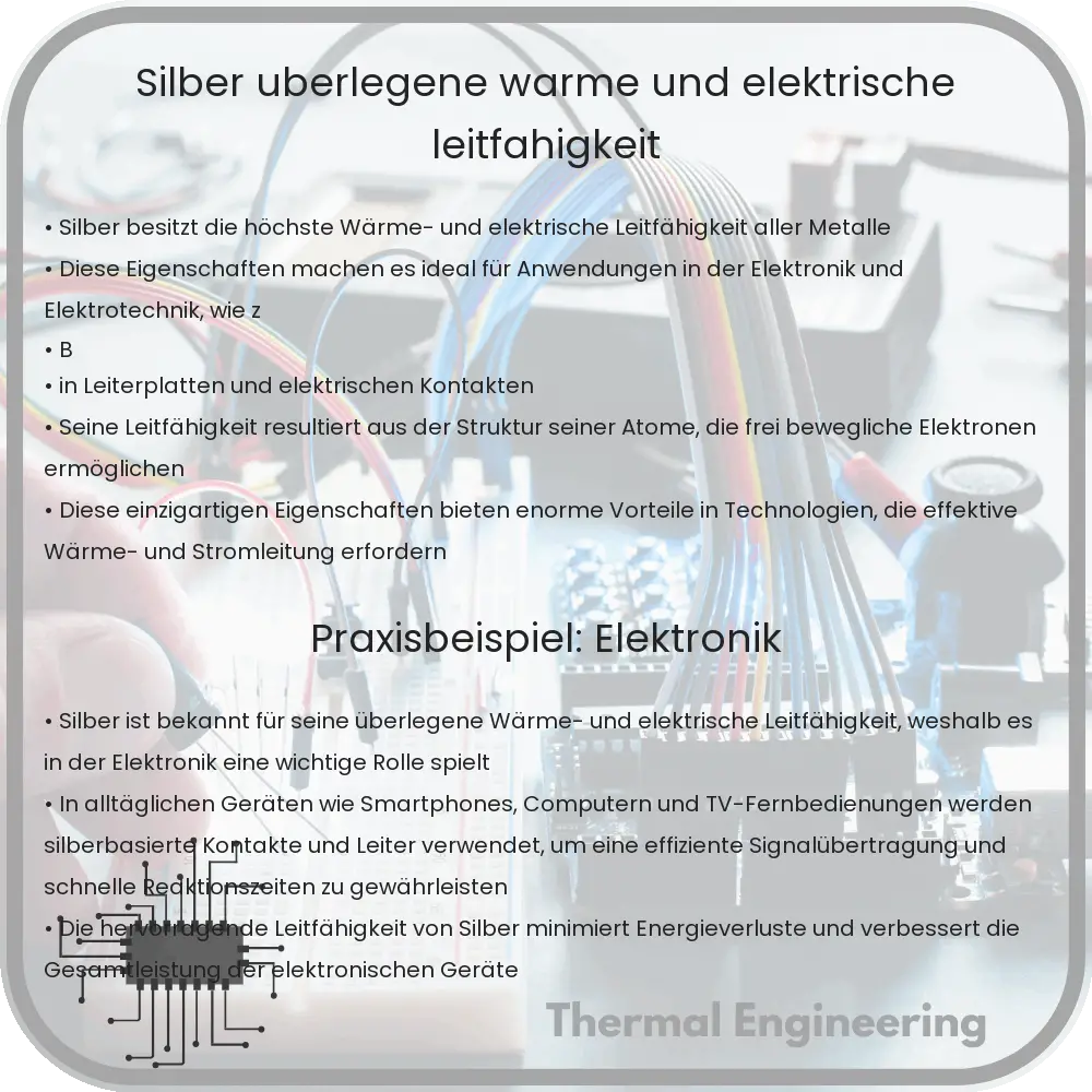 Silber | Überlegene Wärme- und elektrische Leitfähigkeit
