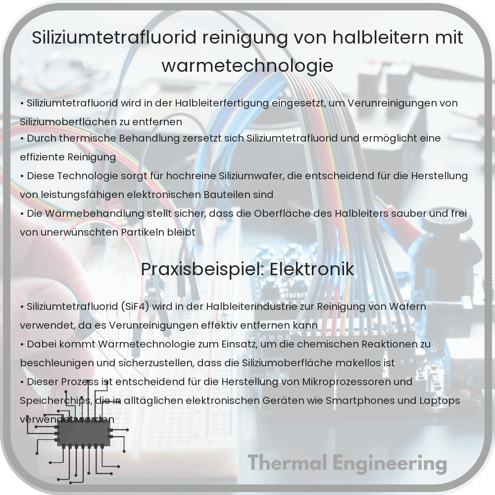 Siliziumtetrafluorid: Reinigung von Halbleitern mit Wärmetechnologie