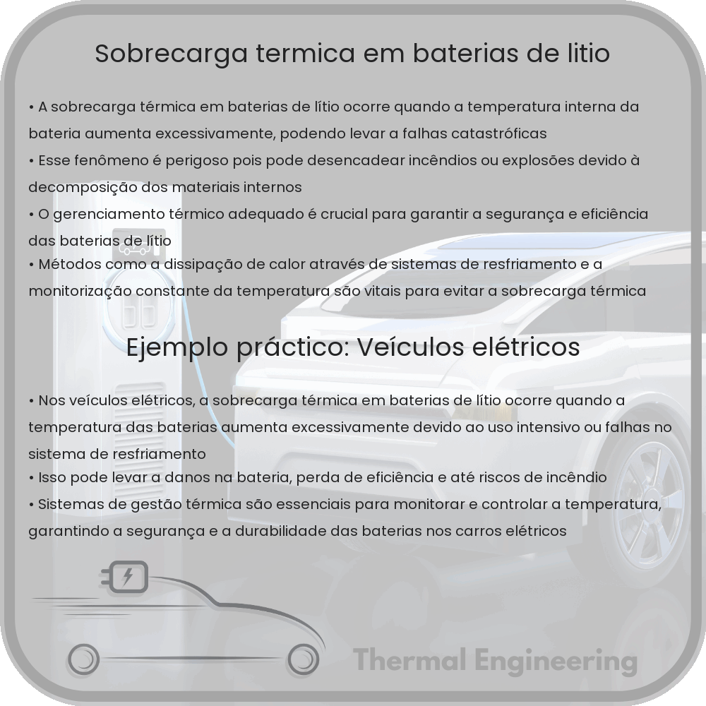 Sobrecarga Térmica em Baterias de Lítio