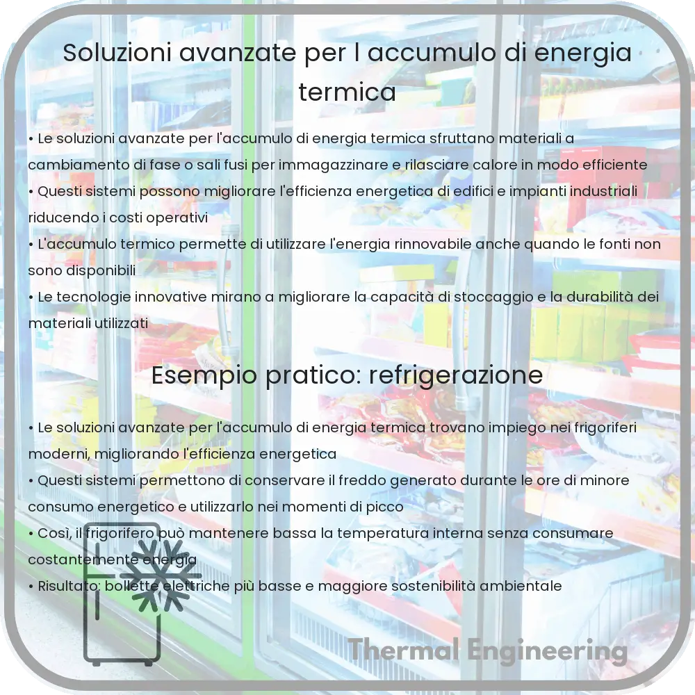 Soluzioni avanzate per l'accumulo di energia termica