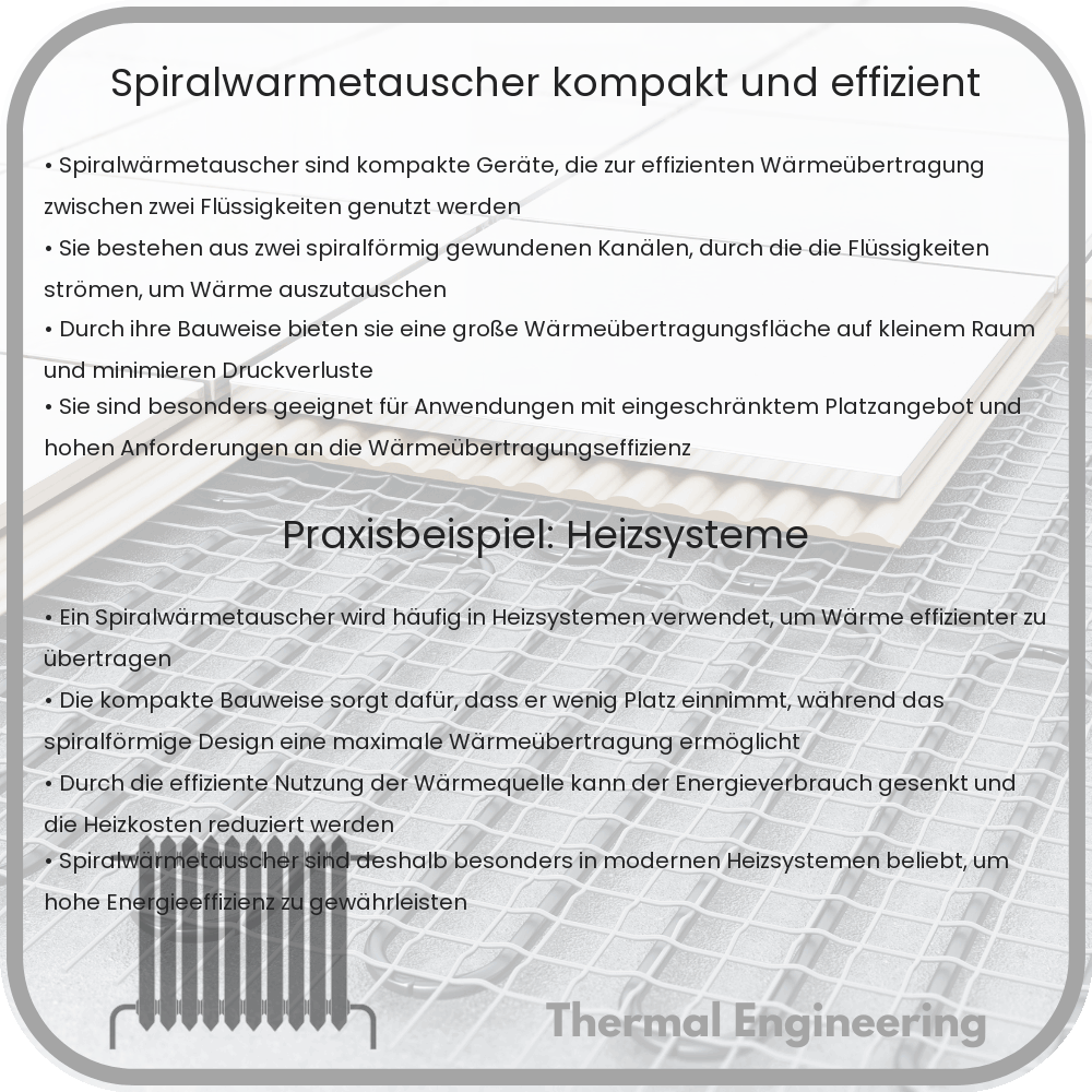 Spiralwärmetauscher | Kompakt und Effizient