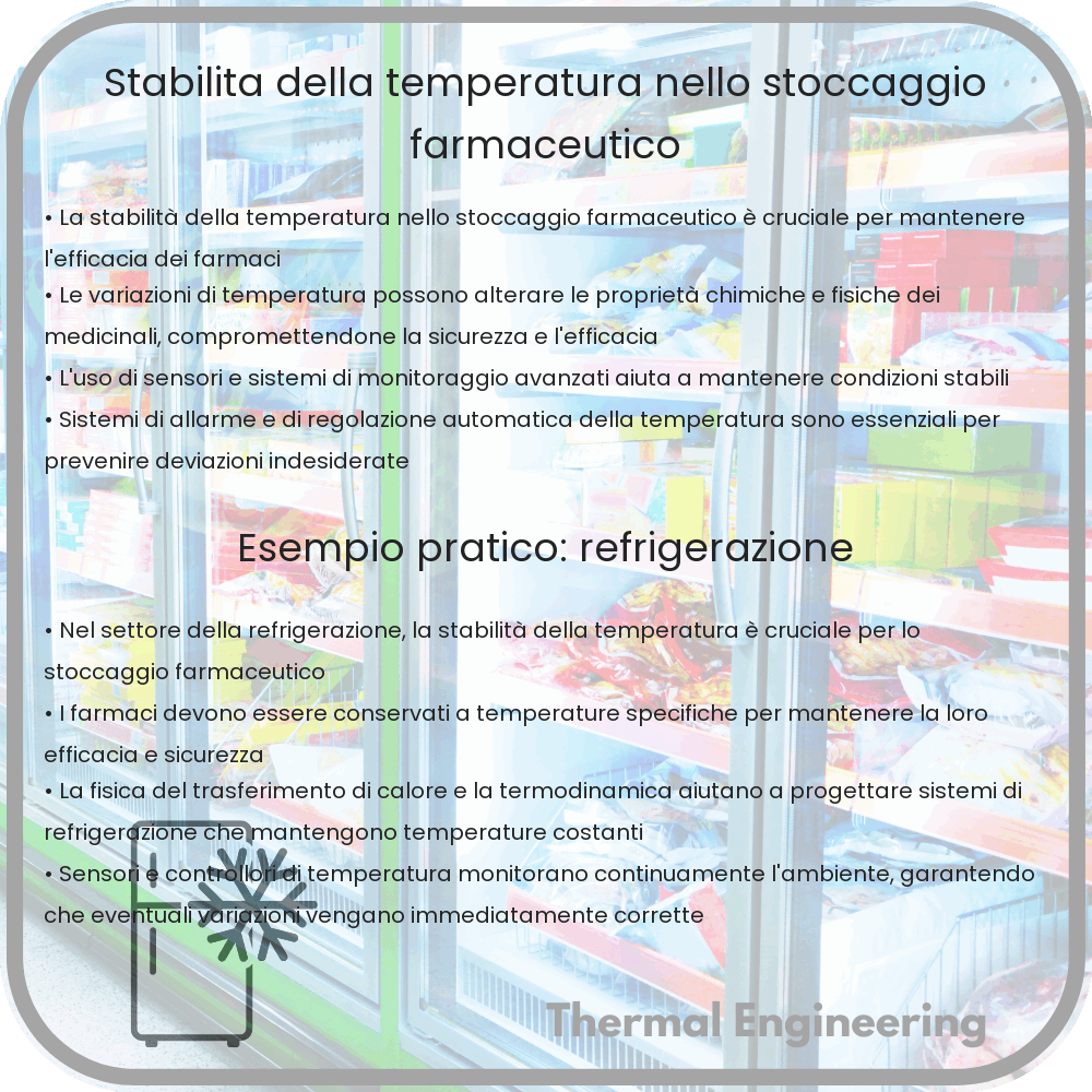 Stabilità della temperatura nello stoccaggio farmaceutico