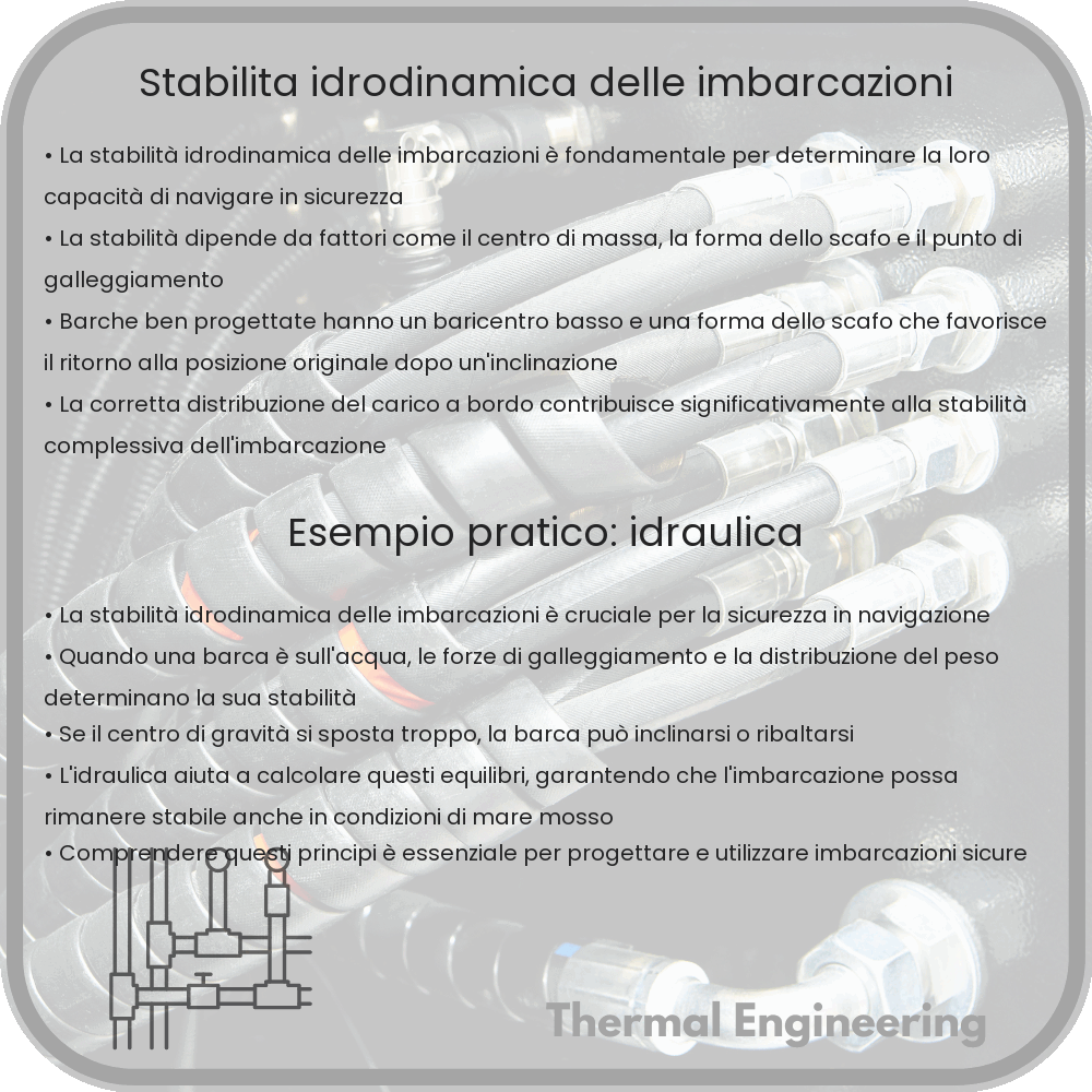 Stabilità idrodinamica delle imbarcazioni
