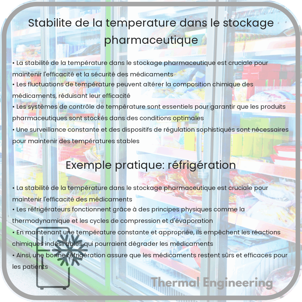 Stabilité de la température dans le stockage pharmaceutique
