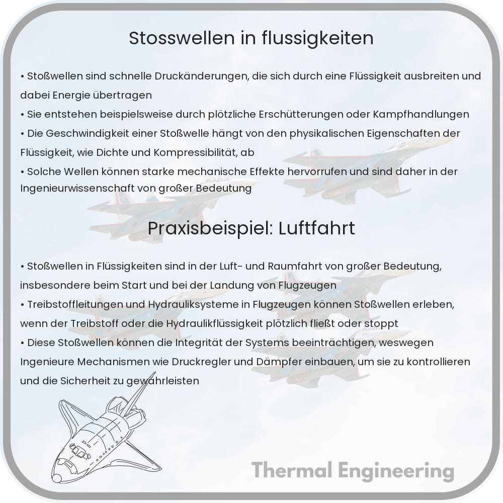 Stoßwellen in Flüssigkeiten